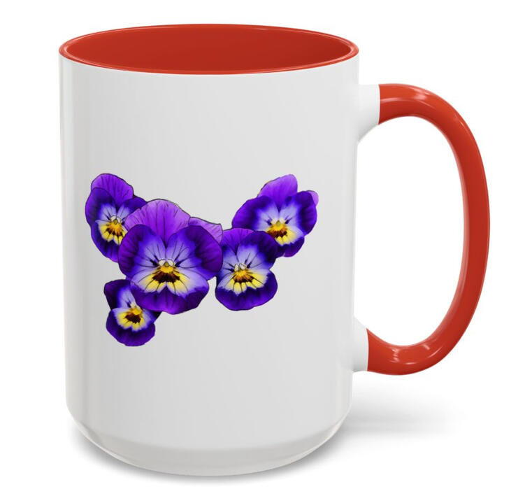 February Purple Pansies February Birth Month Purple Pansies